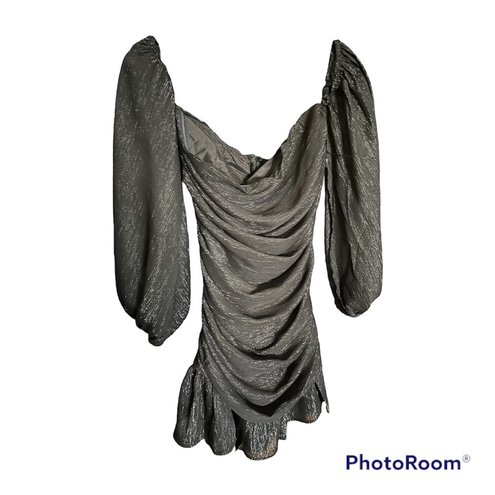 Metallic Mini Dress 🎬